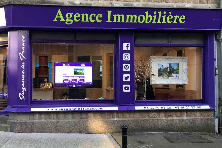 Agence immobiliere vitrine interactive
